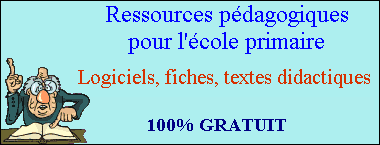 Ressources p�dagogiques originales et gratuites pour l'�cole primaire