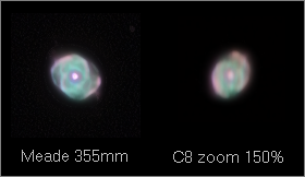 Photo planétaire à l'observatoire du club de Royan NGC6543-comparaison-c8