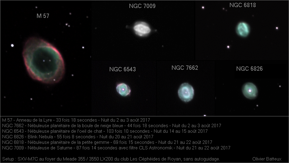 Nébuleuses C8 M57 Olivier Batteux Meade 355