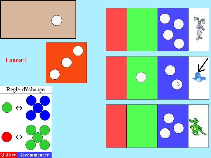en positions de couleur